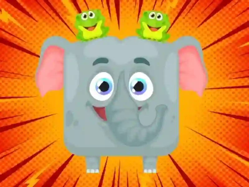 Jeu Volet de gelée. Faire l'éléphant en ligne