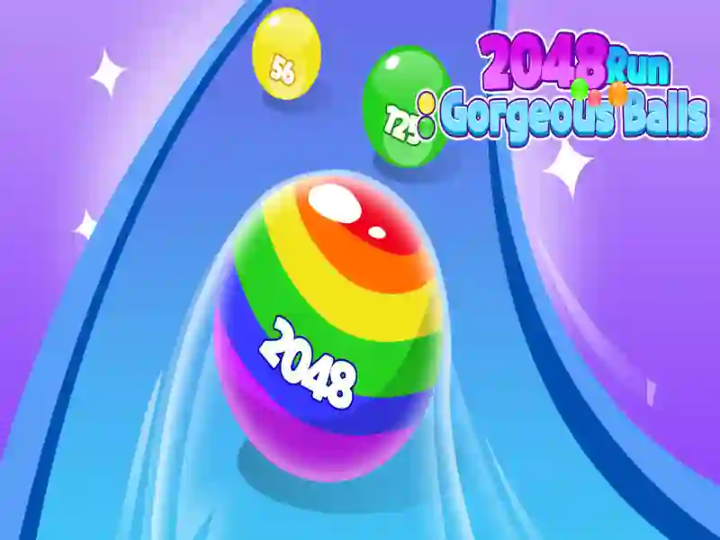 Jeu 2048 courir de magnifiques balles en ligne