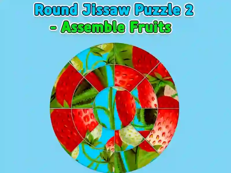 Jeu Puzzle rond 2 — Assembler des fruits en ligne