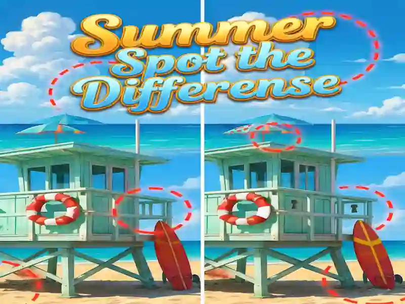 Jeu Summer Spot the Differense en ligne