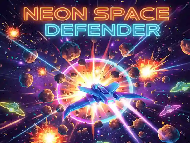 Jeu Défenseur de l'espace néon en ligne