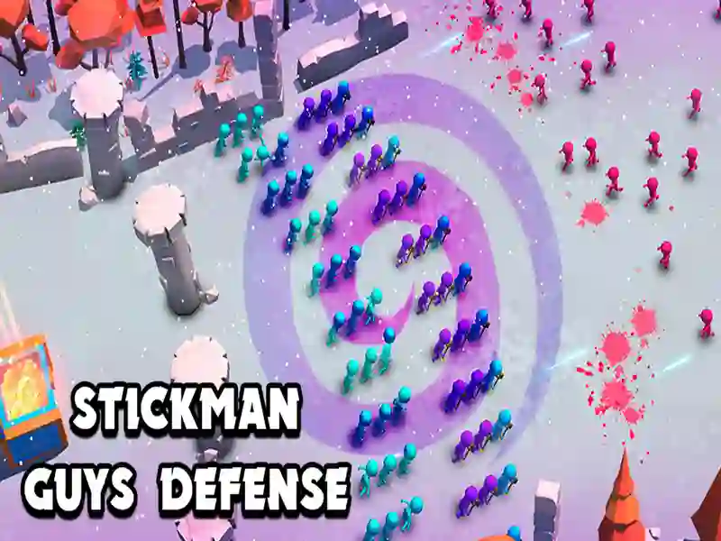 Jeu Défense des gars de Stickman en ligne Jeu Défense des gars de Stickman en ligne