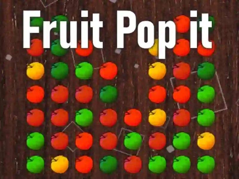 Jeu Fruit Pop it en ligne