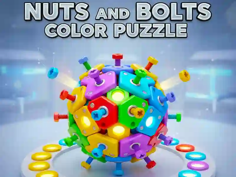 Jeu Puzzle de couleurs d'écrous et de boulons en ligne