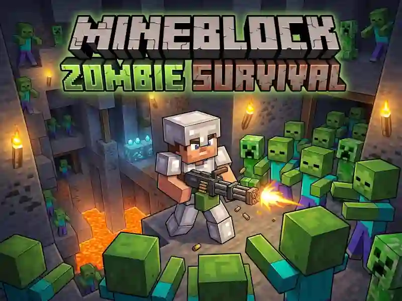 Jeu Mineblock Zombie Survival en ligne