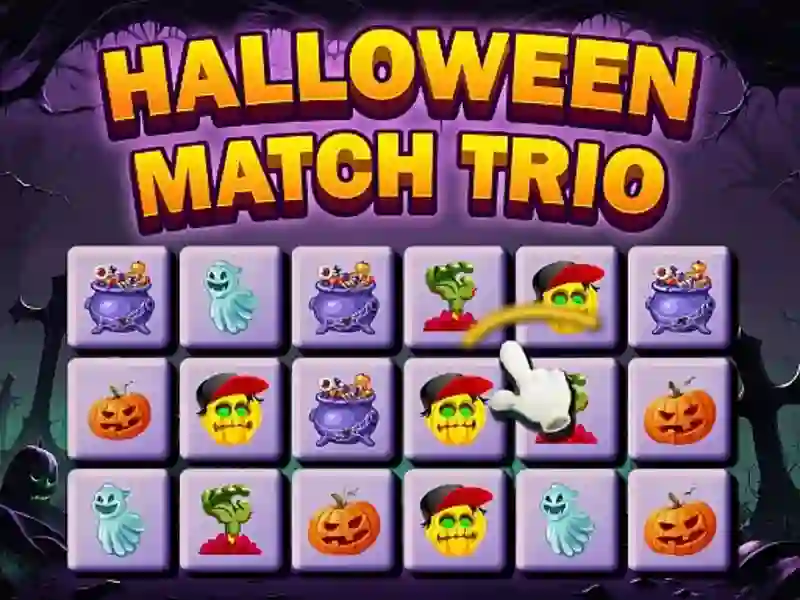 Jeu Trio de matchs d'Halloween en ligne Jeu Trio de matchs d'Halloween en ligne