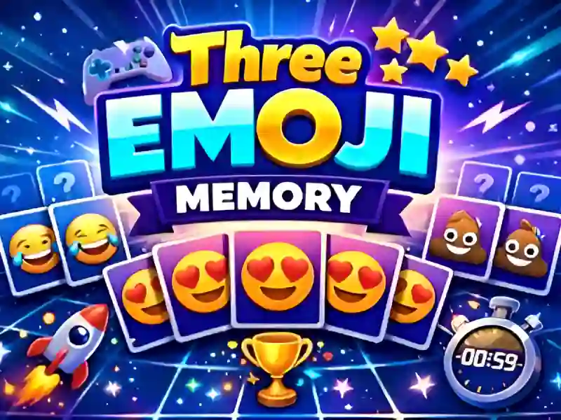 Jeu Mémoire de trois Emoji en ligne