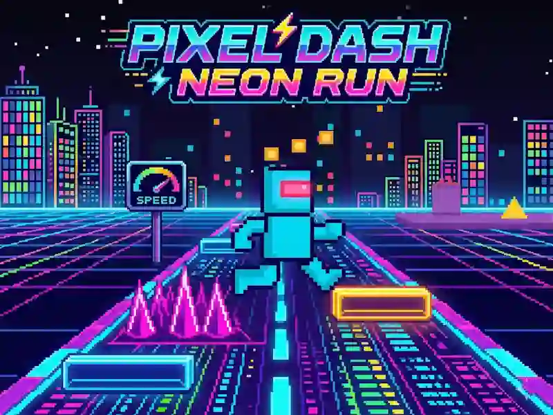 Jeu Pixel Dash Neon Run en ligne