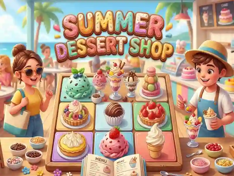 Jeu Boutique de desserts d'été en ligne