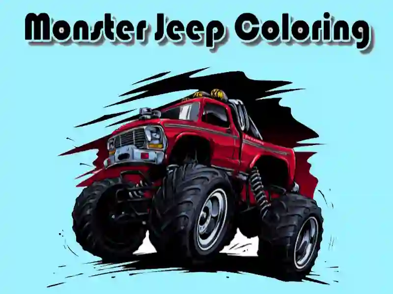 Jeu Coloration de jeep monstre en ligne