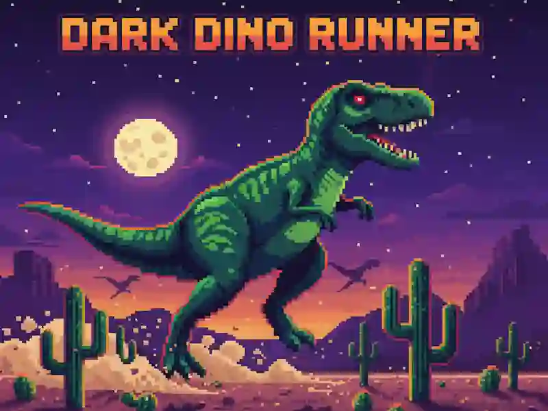 Jeu Coureur de dinosaure sombre en ligne