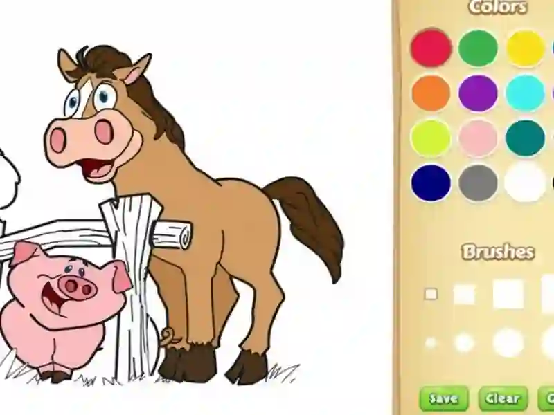 Jeu Livre de coloriage d'animaux de ferme pour les enfants en ligne