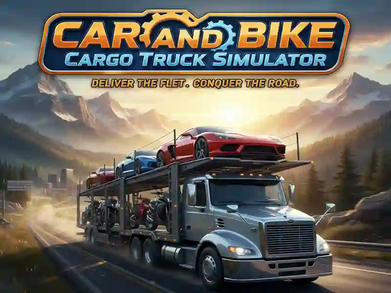 Jeu Simulateur de camion de fret de voiture et de vélo en ligne