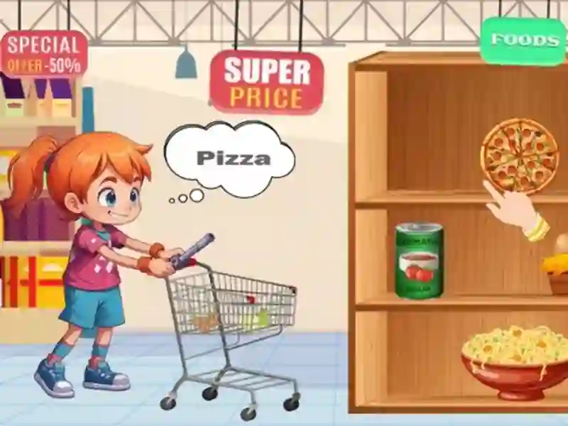 Jeu Supermarché bébé en ligne