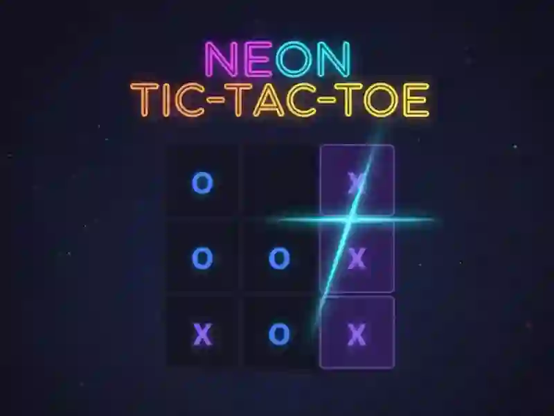 Jeu Tic-Tac-Toe Néon en ligne