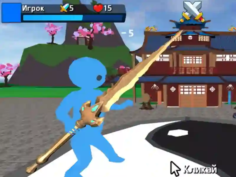 Jeu Obby Stickman sur les épées en ligne