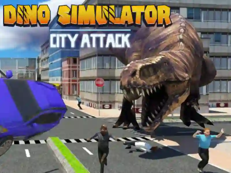 Jeu Attaque de la ville de Dino Simulator en ligne