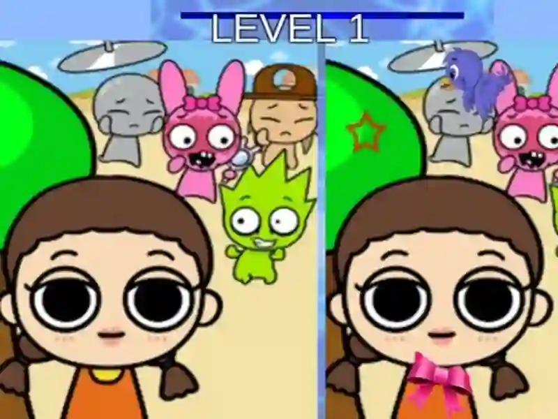 Jeu Différence entre Sprunki et Squid Game en ligne