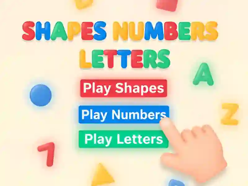 Jeu Formes Chiffres Lettres en ligne