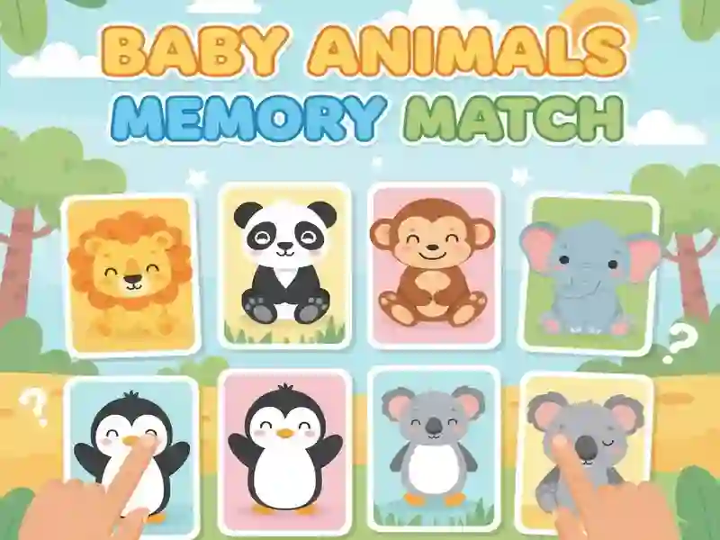 Jeu Match de mémoire de bébés animaux en ligne Jeu Match de mémoire de bébés animaux en ligne