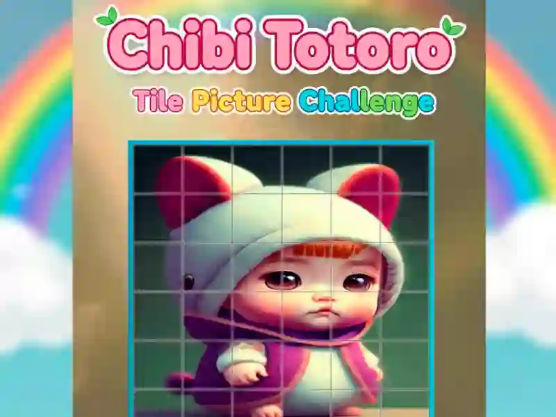 Jeu Défi d'images de tuiles Chibi Totoro en ligne