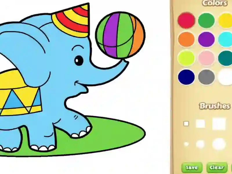 Jeu Livre de coloriage animal simple pour les enfants en ligne