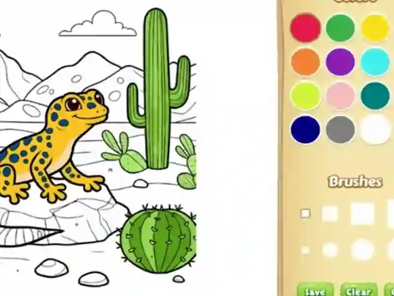 Jeu Livre de coloriage des animaux du désert pour les enfants en ligne