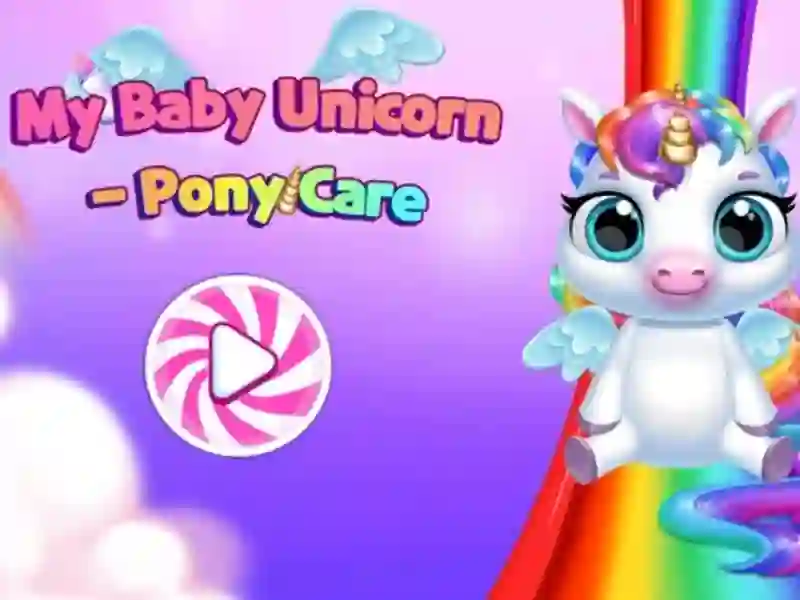 Jeu Mon bébé Licorne Poney Soins en ligne