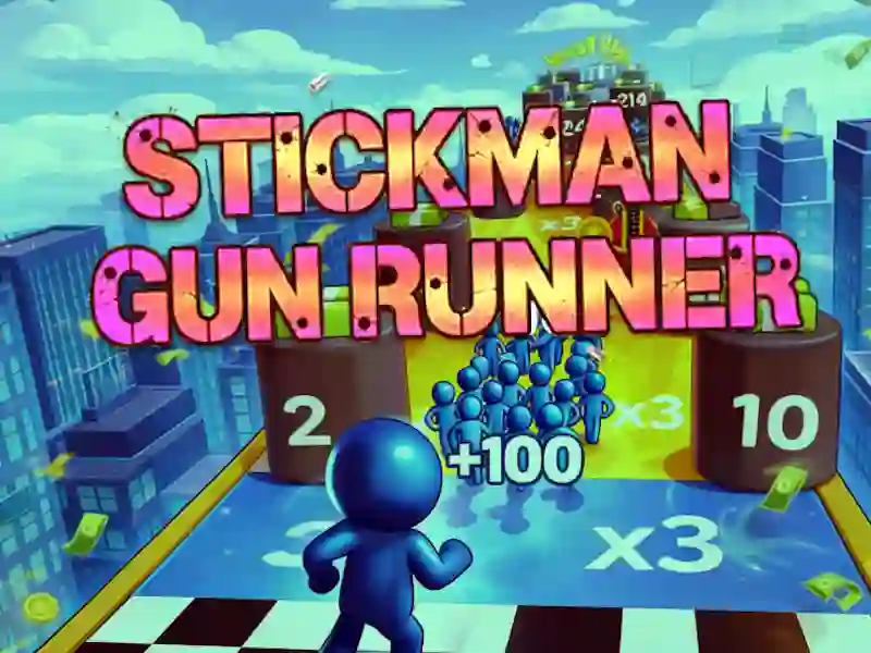Jeu Stickman, coureur d'armes à feu en ligne