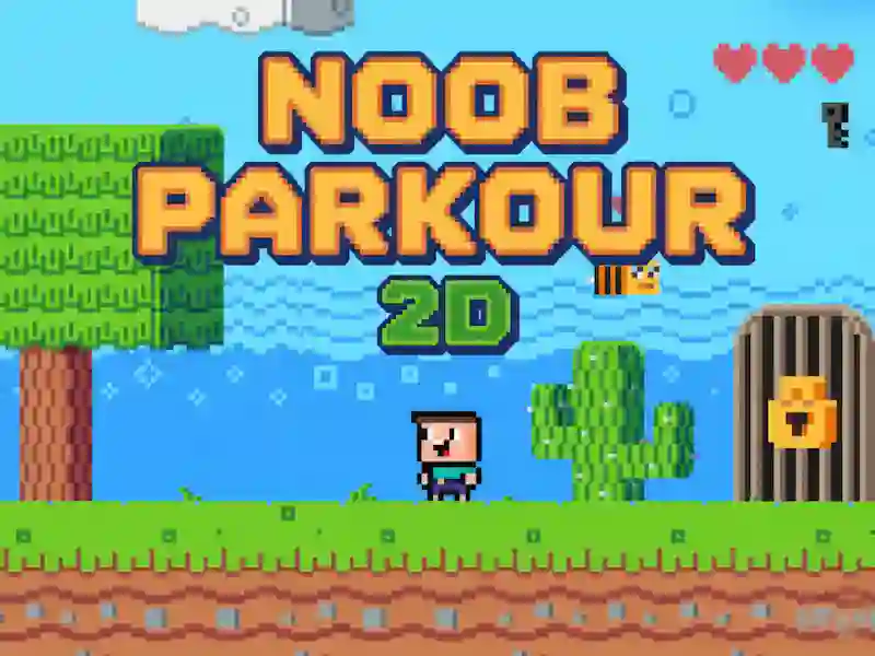 Jeu Noob Parkour 2D en ligne