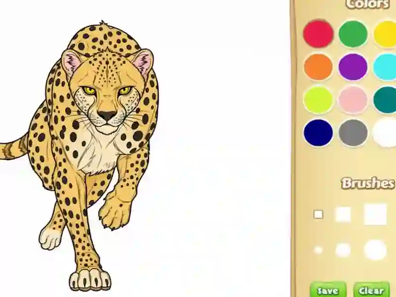 Jeu Livre de coloriage des animaux sauvages en ligne