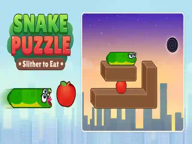 Jeu Puzzle Serpent : Glissez pour manger en ligne