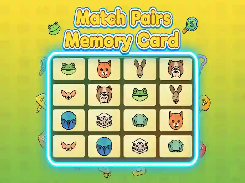 Jeu Carte mémoire Match Pairs en ligne