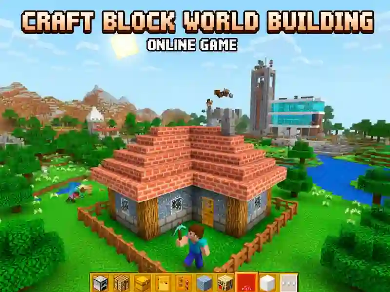 Jeu Construction du monde des blocs d'artisanat en ligne