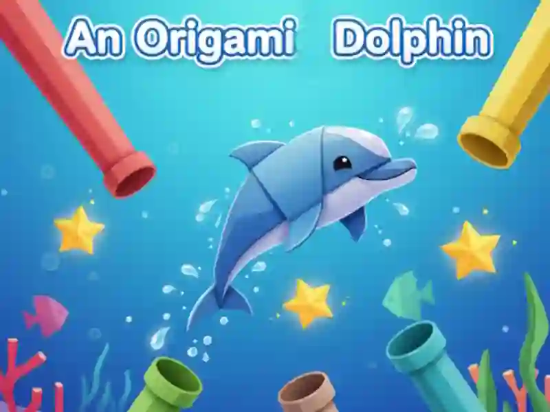Jeu Un dauphin en origami en ligne