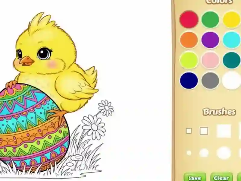 Jeu Livre de coloriage de Pâques pour les enfants en ligne