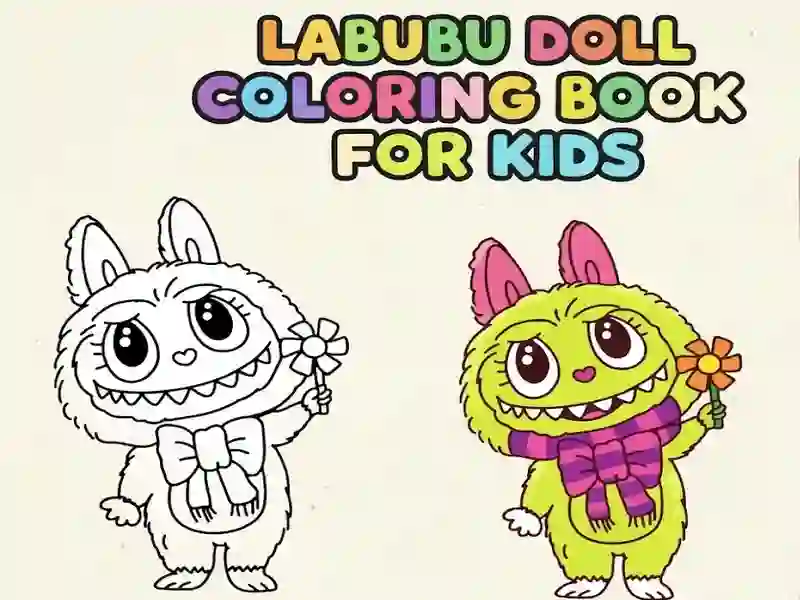 Jeu Livre de coloriage de poupée Labubu pour les enfants en ligne