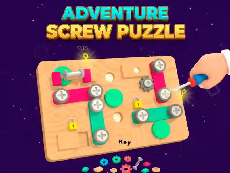 Jeu Puzzle à vis d'aventure en ligne