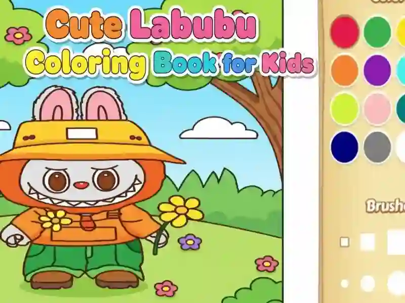 Jeu Livre de coloriage mignon Labubu pour les enfants en ligne