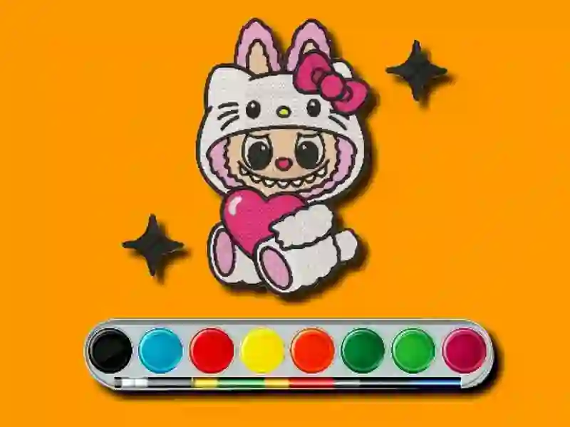 Jeu Aventure coloriage de Labubu en ligne
