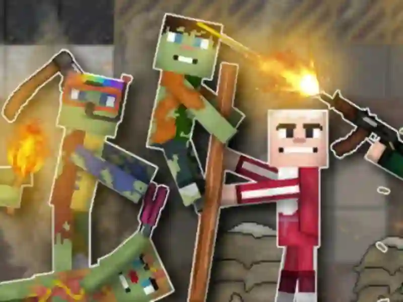 Jeu Personnes VS Zombies: Sandbox en ligne