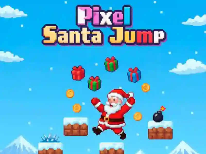 Jeu Pixel Père Noël Saut en ligne