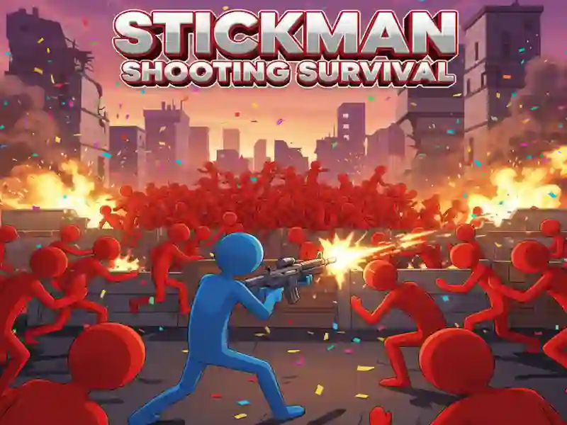Jeu Survie au tir Stickman en ligne