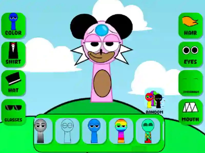 Jeu Sprunki Maker de personnage OC en ligne Jeu Sprunki Maker de personnage OC en ligne