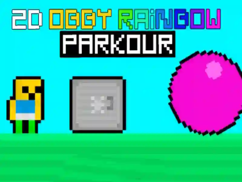 Jeu Parkour arc-en-ciel Obby 2D en ligne