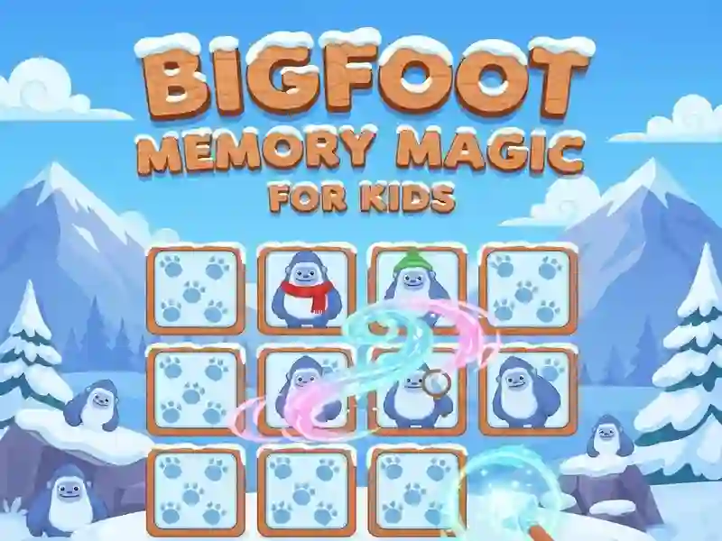 Jeu Magie de la mémoire Bigfoot pour les enfants en ligne