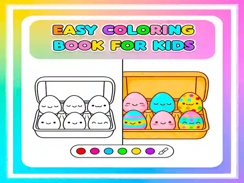 Jeu Livre de coloriage facile pour les enfants en ligne