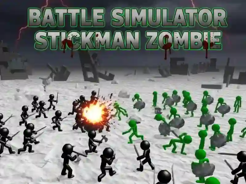 Jeu Simulateur de combat Stickman Zombie en ligne