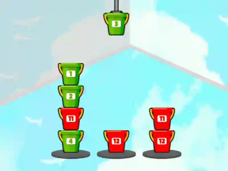 Jeu Trier les seaux en ligne