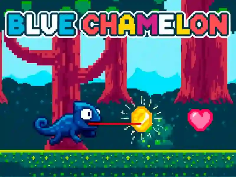 Jeu Caméléon bleu en ligne